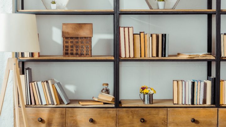 shelving in a home
